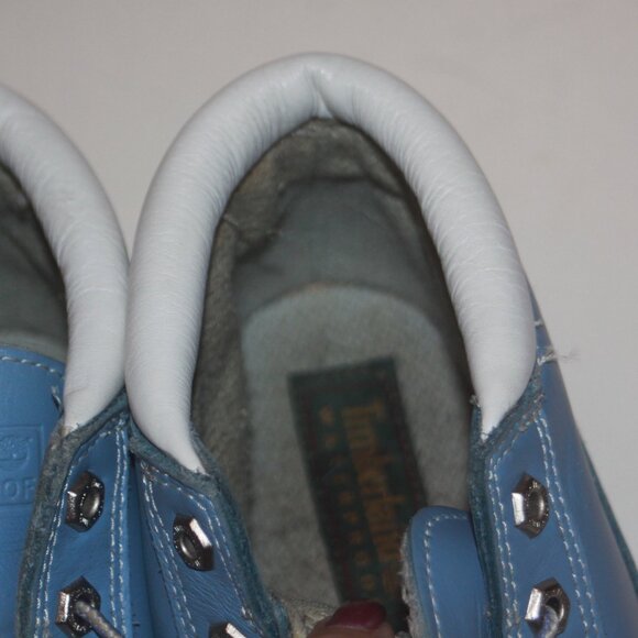 Vintage Timberland Women's Hiking Boots Light Blue Size 9 1/2 - Picture 4 of 5